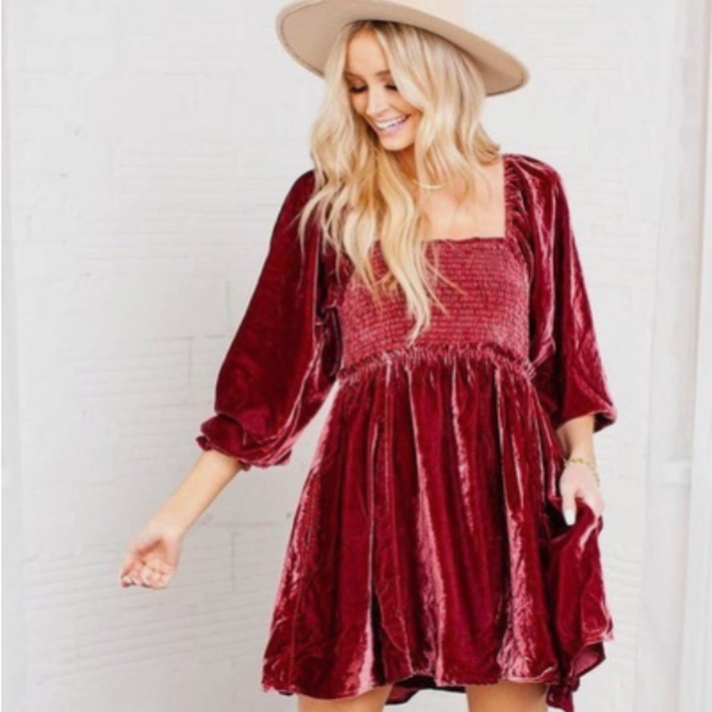 COPY - Free People Daphne Velvet Dress